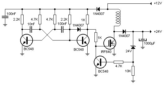 Conversor 12V a 24V 